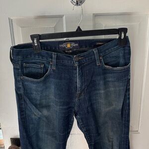 Lucky Brand Men's Dark Blue Relaxed Jeans